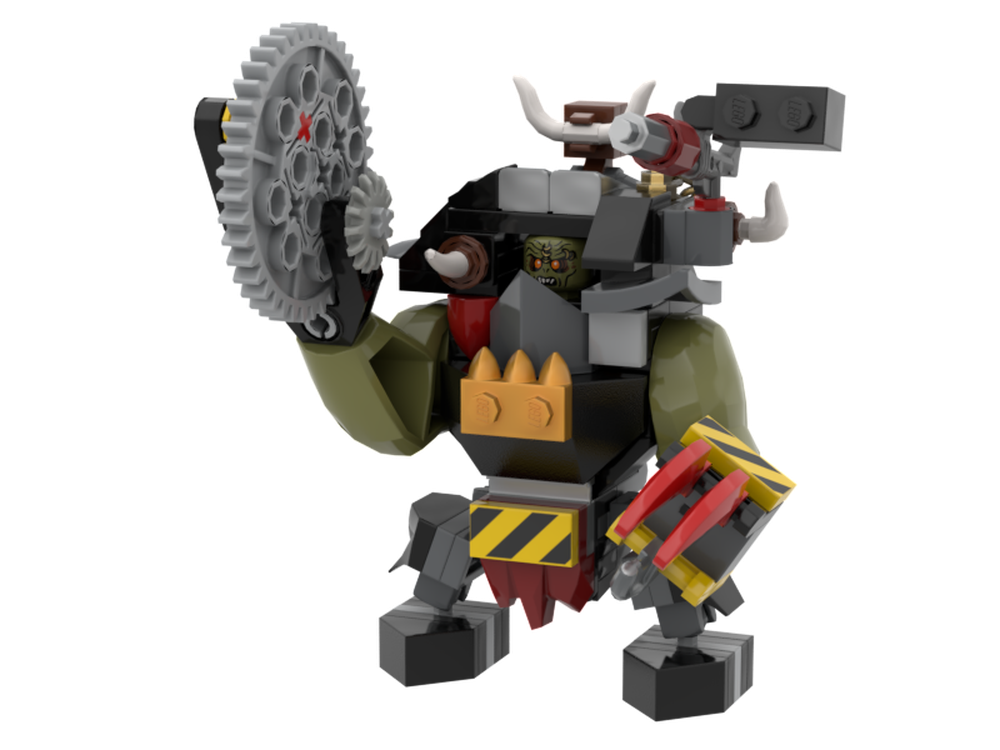LEGO MOC 40K Ork in mega armour by CinghialottoPetulante | Rebrickable ...