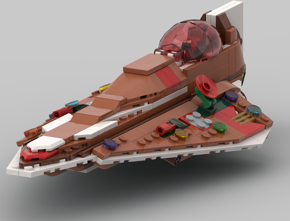LEGO MOC-240742 Gingerbread Delta 7 Starfighter by SouthWest Brick ...