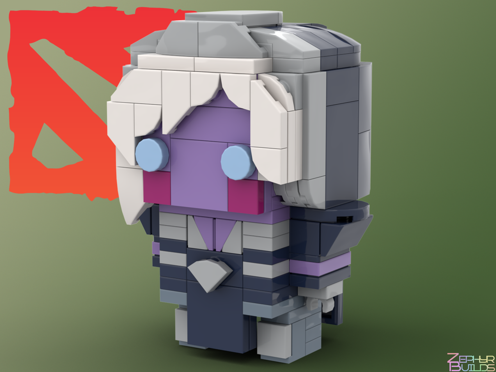 LEGO MOC DOTA 2 Drow Ranger Brickheadz by ZephyrBuilds | Rebrickable ...