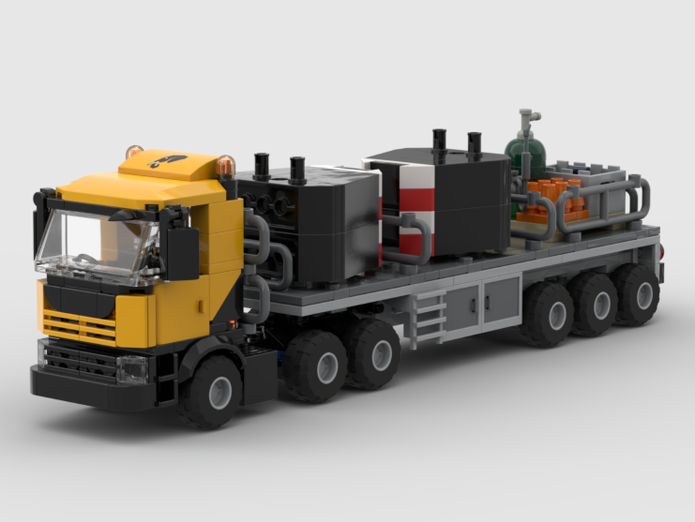 LEGO MOC-240797 Mobile Crane Support Truck and Trailer by reggieranger ...