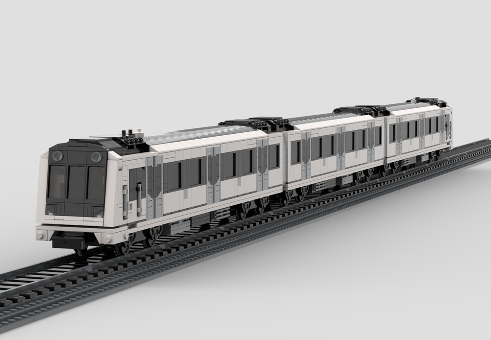 LEGO MOC-240977 MX3000 Train 8-studs wide by Brick North | Rebrickable ...