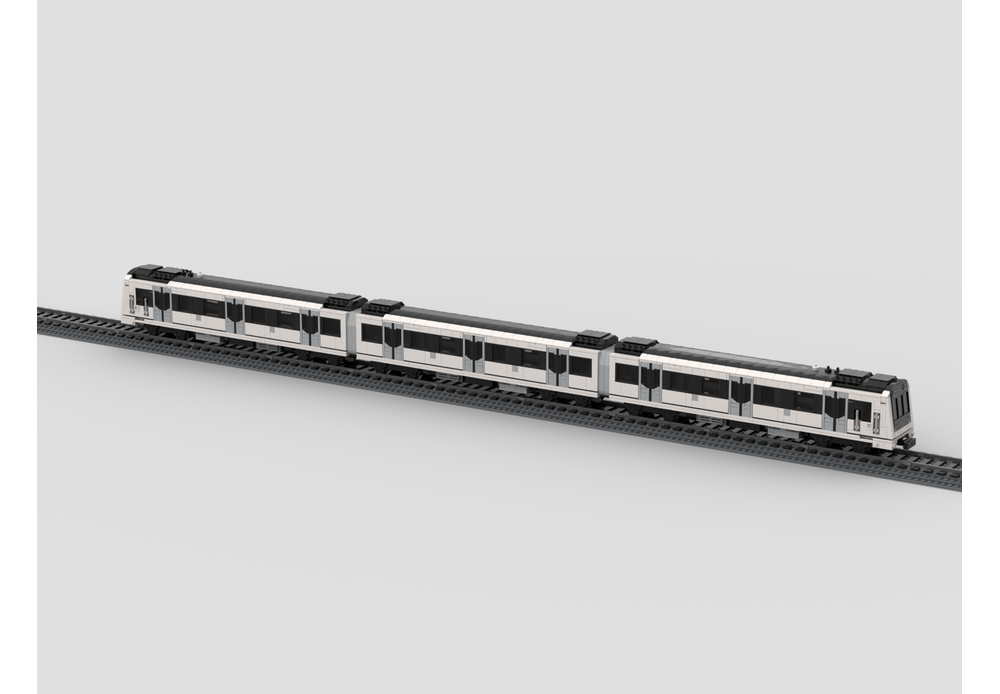 LEGO MOC-240977 MX3000 Train 8-studs wide by Brick North | Rebrickable ...