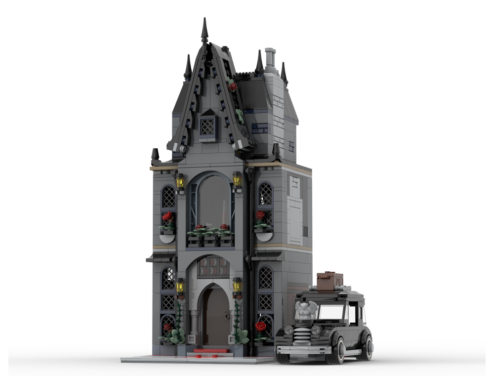 LEGO MOC-241031 Morticia's Townhouse - Modification of Set 76786