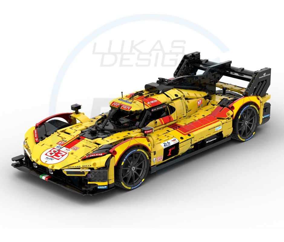 LEGO MOC-241130 Ferrar* Hypercar 499P AF Corse no.83 1:8 Scale