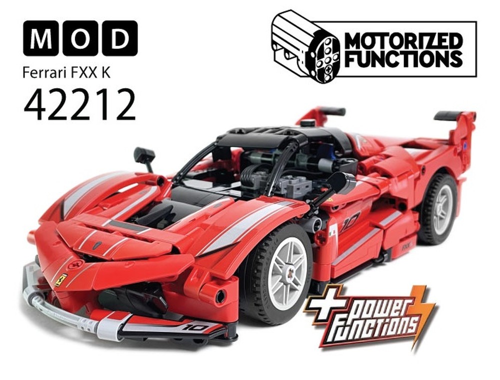 LEGO MOC-241396 42212 페라리 FXX K RC MOD for Power Function