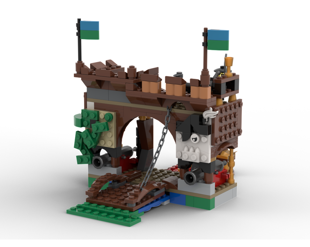 LEGO MOC Pirates' Mini Fort by Jengoli | Rebrickable - Build with LEGO