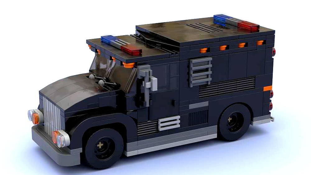 paperback spejder ballon LEGO MOC SWAT Truck in minifig scale by Florian_Wayne | Rebrickable - Build  with LEGO