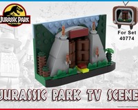 Jurassic Park Gates TV scene