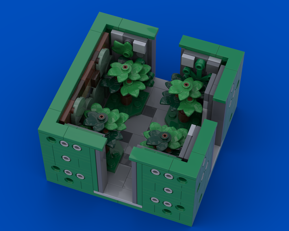 LEGO MOC Courtyard from Blue Prince by Eve n Bricks | Rebrickable ...