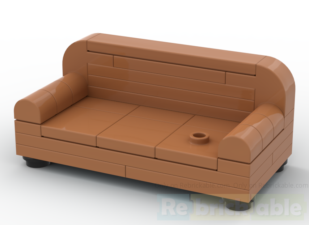 LEGO MOC-241607 Basic Furniture: Comfy Couch by ShrimpnBricks ...