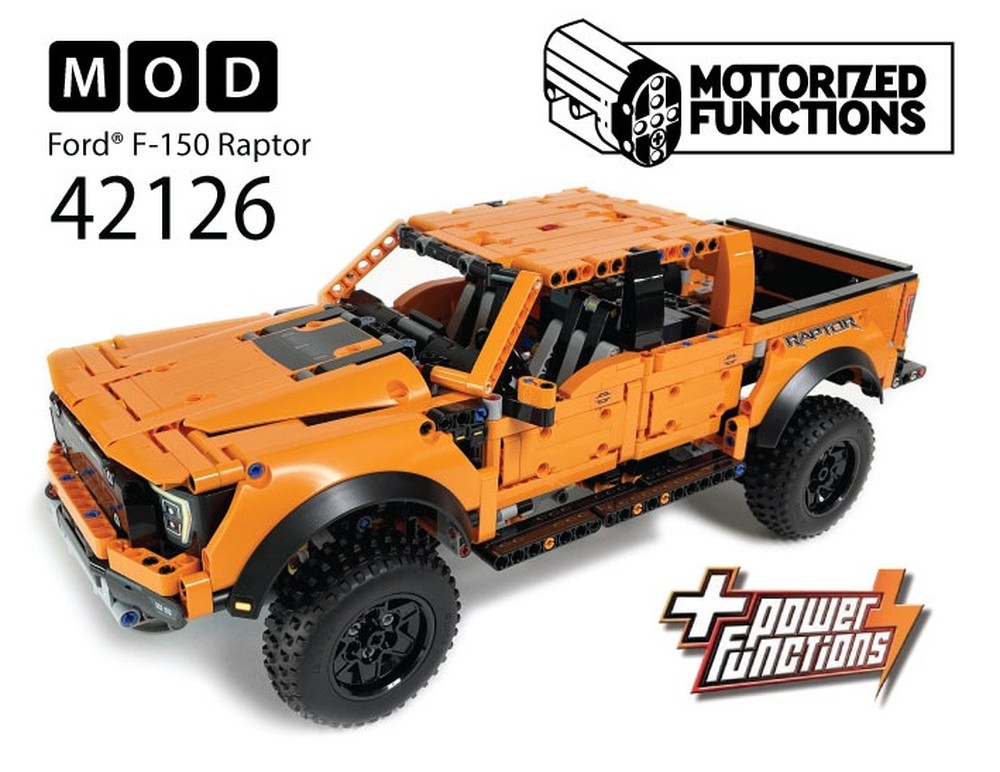LEGO MOC-241621 42126 Ford F-150 Raptor RC MOD for Power Function ...