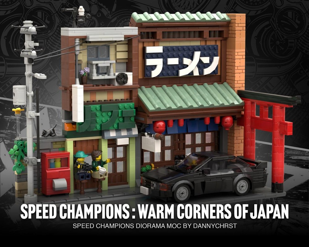 LEGO MOC SPEED CHAMPIONS DIORAMA - WARM CORNERS OF JAPAN by