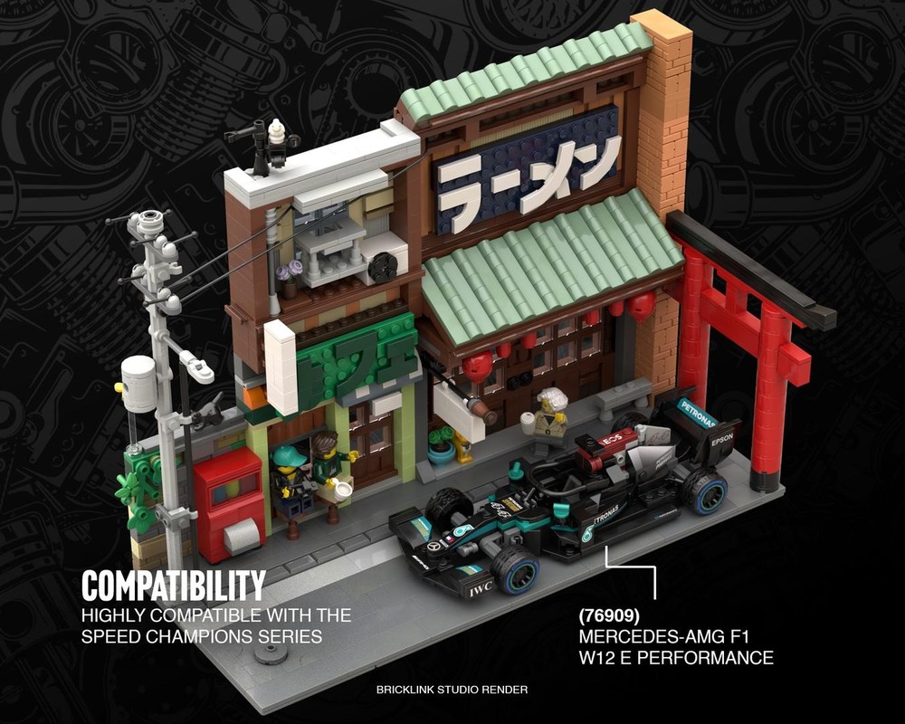 LEGO MOC SPEED CHAMPIONS DIORAMA - WARM CORNERS OF JAPAN by
