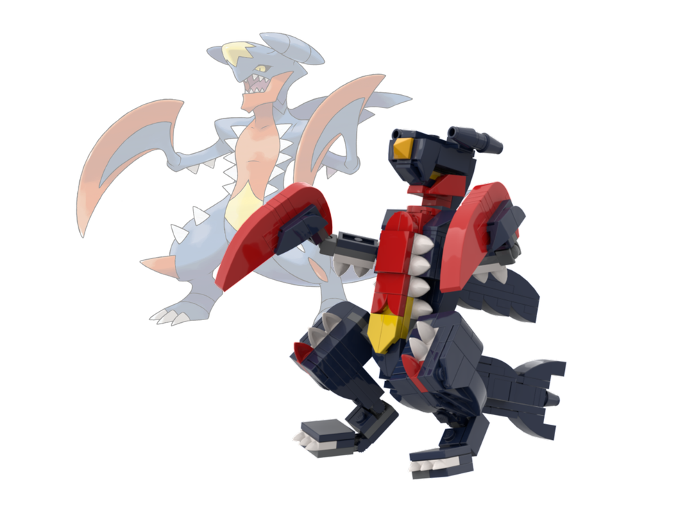 LEGO MOC-241659 Mega Garchomp by uneuro | Rebrickable - Build with LEGO