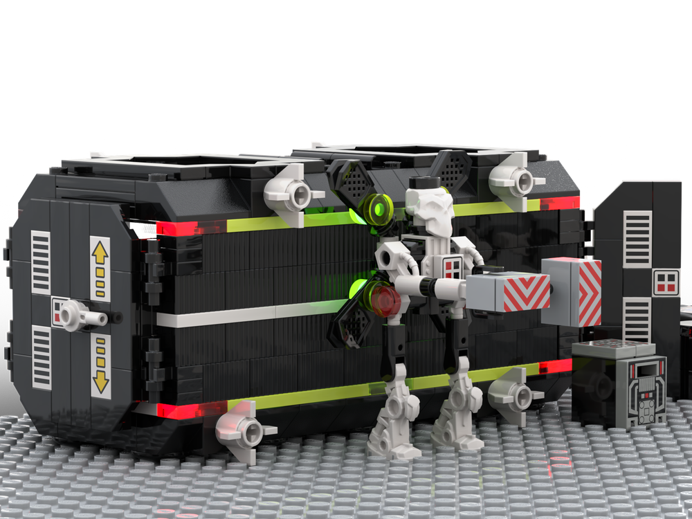 LEGO MOC-241706 Space Shipping container - with BTII loading drone by ...