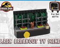 Jurassic Park T.rex Breakout TV scene