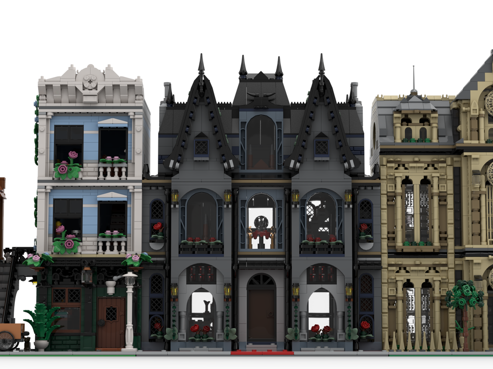 LEGO MOC-241798 Morticia's Mansion - Modification of Set 76786 by