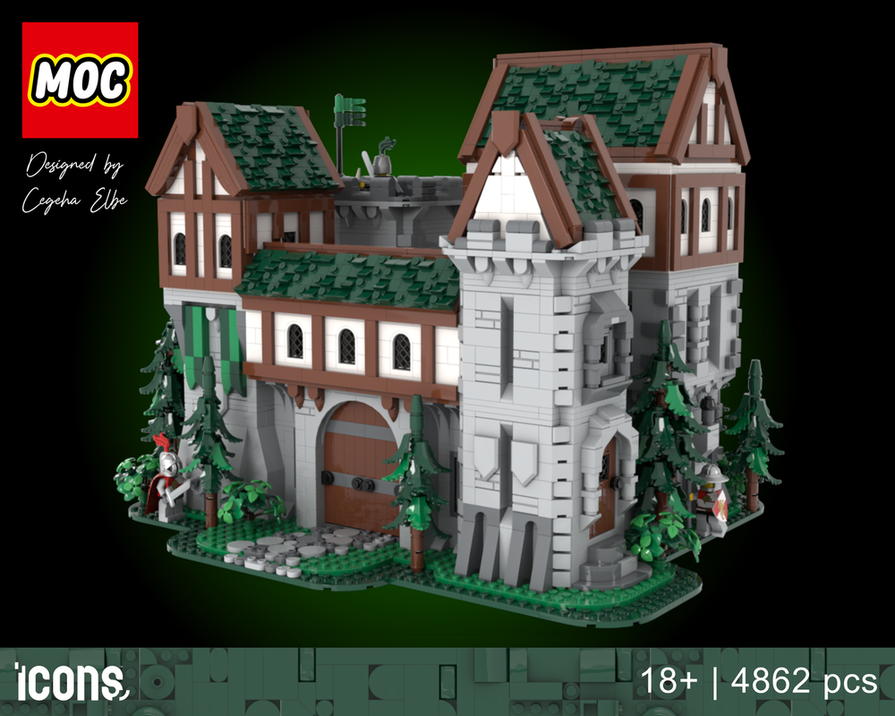 LEGO MOC Green Dragon Knights' Castle by Cegeha Elbe | Rebrickable