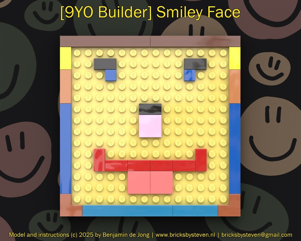 LEGO MOC [9YO Builder] Smiley Face by benjamindejong | Rebrickable ...