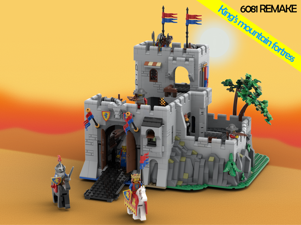 LEGO MOC-241969 King's Mountain Fortress 6081 - Complete Remake by