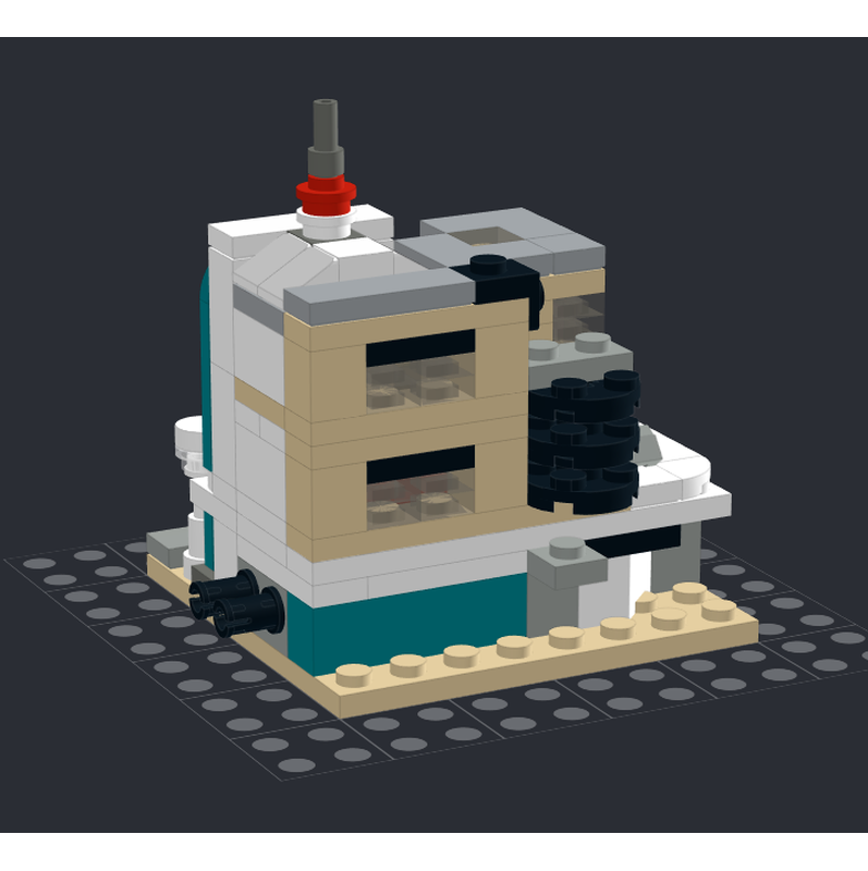 LEGO MOC-242004 mini modular : diner 10260 by Legorami | Rebrickable ...