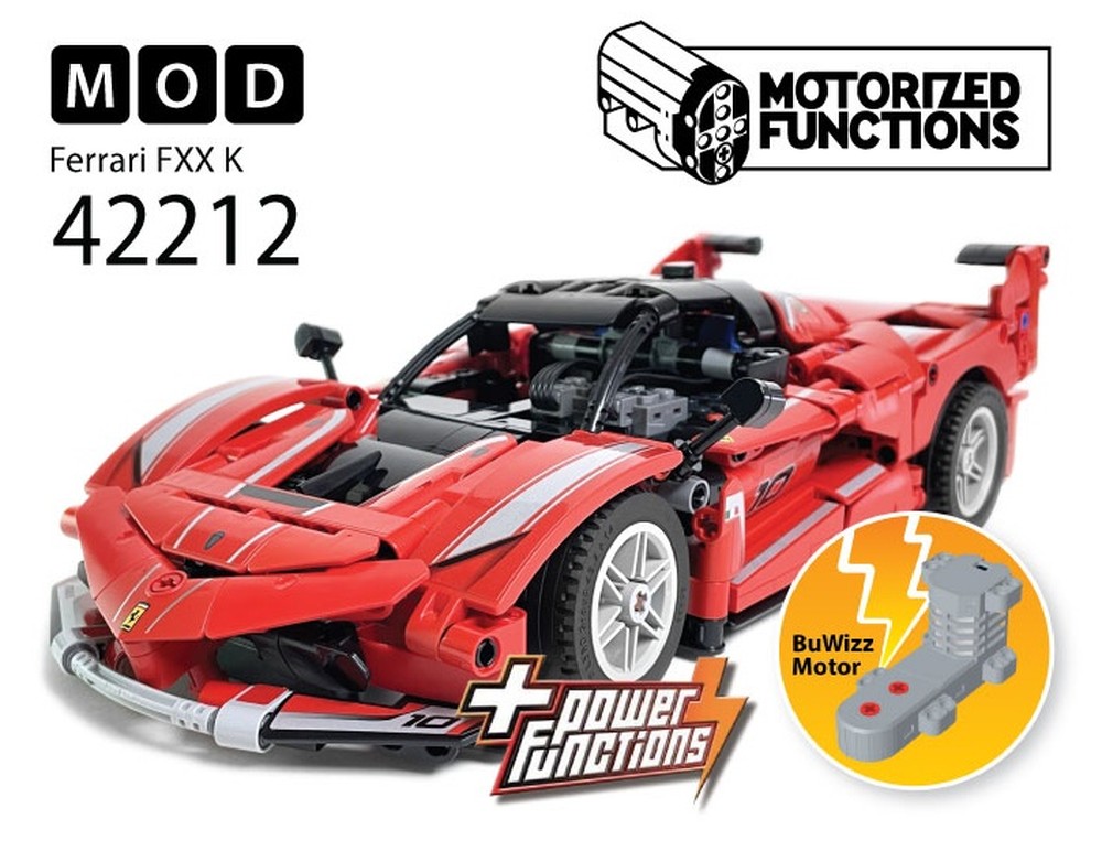 LEGO MOC-242281 42212 페라리 FXX K RC MOD for Power Function