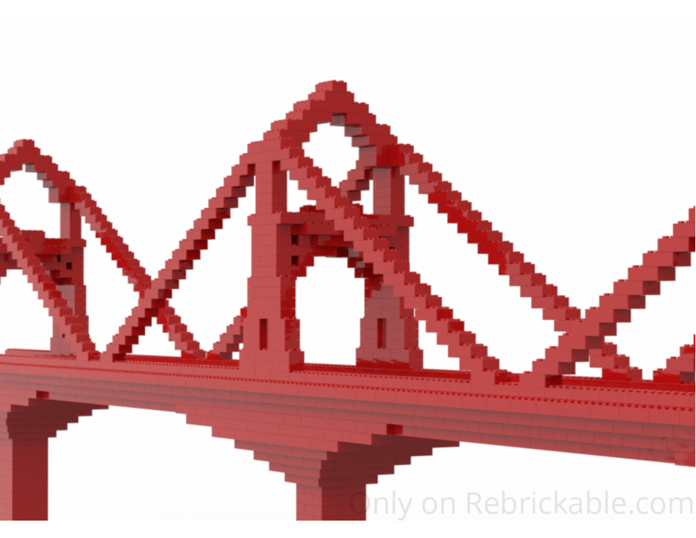 LEGO MOC 2x4 Brick Suspension Bridge by Woeff Bricks | Rebrickable ...