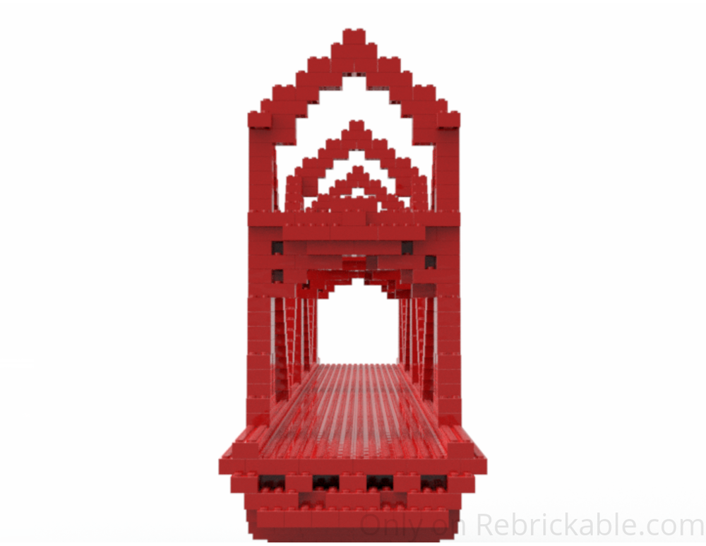 LEGO MOC 2x4 Brick Suspension Bridge by Woeff Bricks | Rebrickable ...