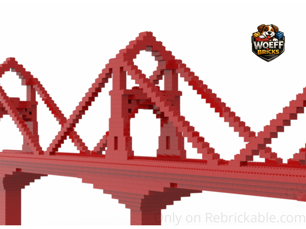 LEGO MOC-242447 2x4 Brick Suspension Bridge by Woeff Bricks ...