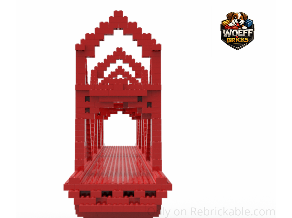 LEGO MOC-242447 2x4 Brick Suspension Bridge by Woeff Bricks ...