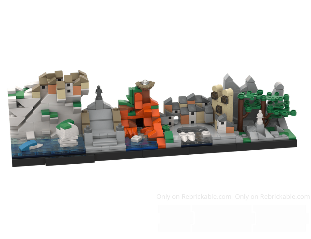 LEGO MOC Corsica skyline by ariamondu | Rebrickable - Build with LEGO