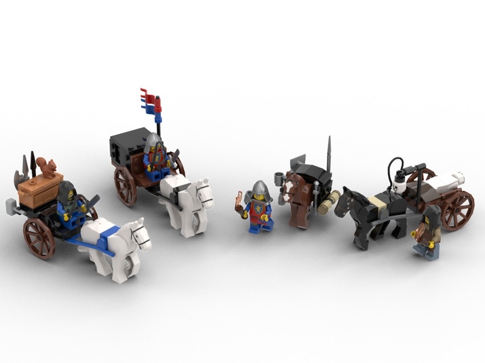 LEGO MOC-242491 Medieval Wagon Pack 1 by Itsjustaname | Rebrickable ...