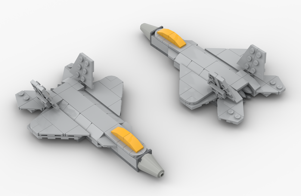 LEGO MOC-242577 Mini F-22 Raptor by yash_khaitan | Rebrickable - Build ...