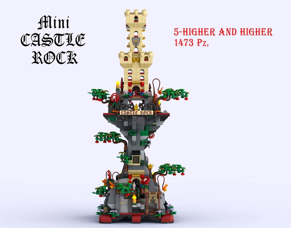 LEGO MOC-242580 Mini CASTLE ROCK 5-HIGHER AND HIGHER. by EmanueLego ...