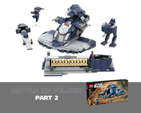 Battle of Felucia - part 2 - Separatist AAT, STAP, Droid Platoon carrier, Republic Speederbike, AT-RT - 75435 alternative - FREE after 1000 followers