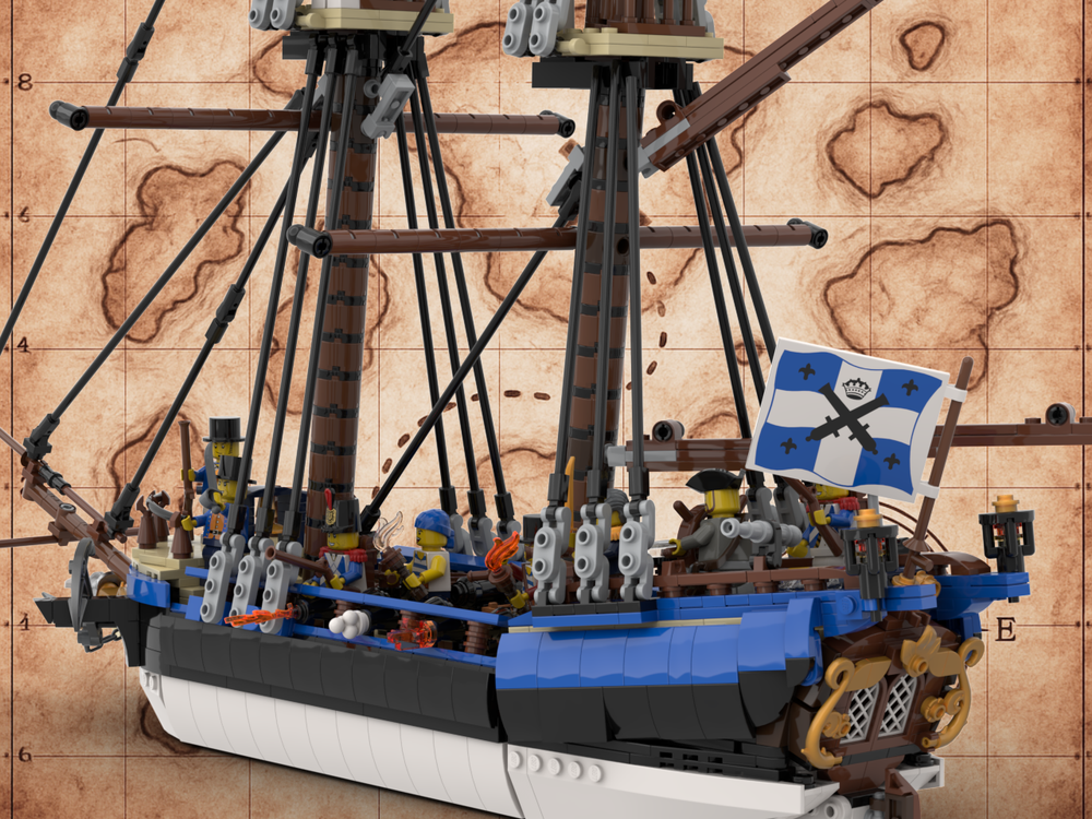 LEGO MOC-242781 ⚓ THE CENTURION - Colonial Navy Warship | 8 Cannons, 10 ...