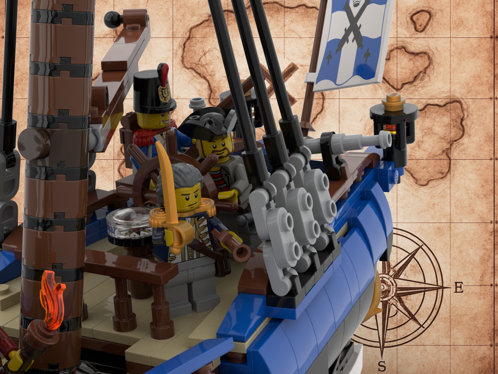 LEGO MOC-242781 ⚓ THE CENTURION - Colonial Navy Warship | 8 Cannons, 10 ...
