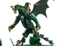 LEGO MOC Green Dragon by RolandoRod | Rebrickable - Build with LEGO