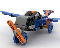 Propeller plane with stand