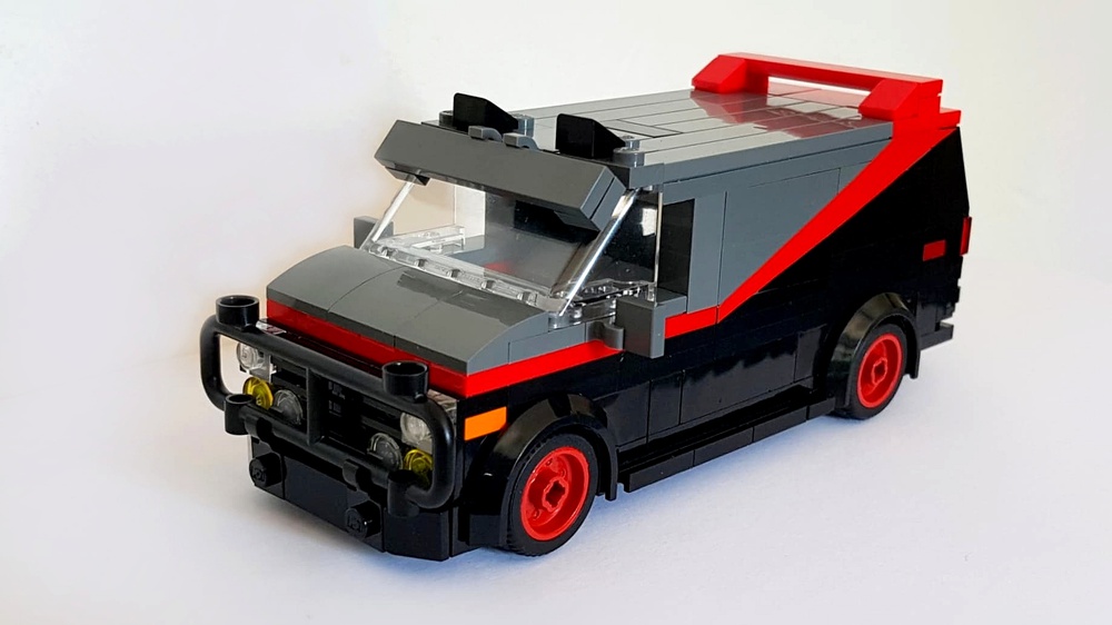 LEGO MOC A-Team Van in minifig scale by 