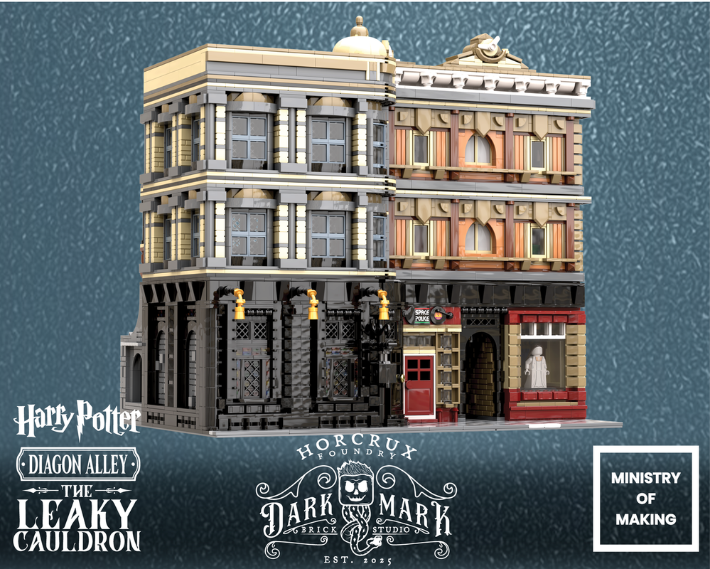 LEGO MOC-242882 Diagon Alley: The Leaky Cauldron + Diagon Alley