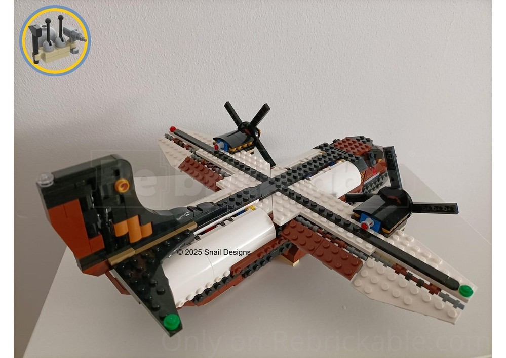 LEGO MOC Cargo Plane by Snail Designs | Rebrickable - Build with LEGO