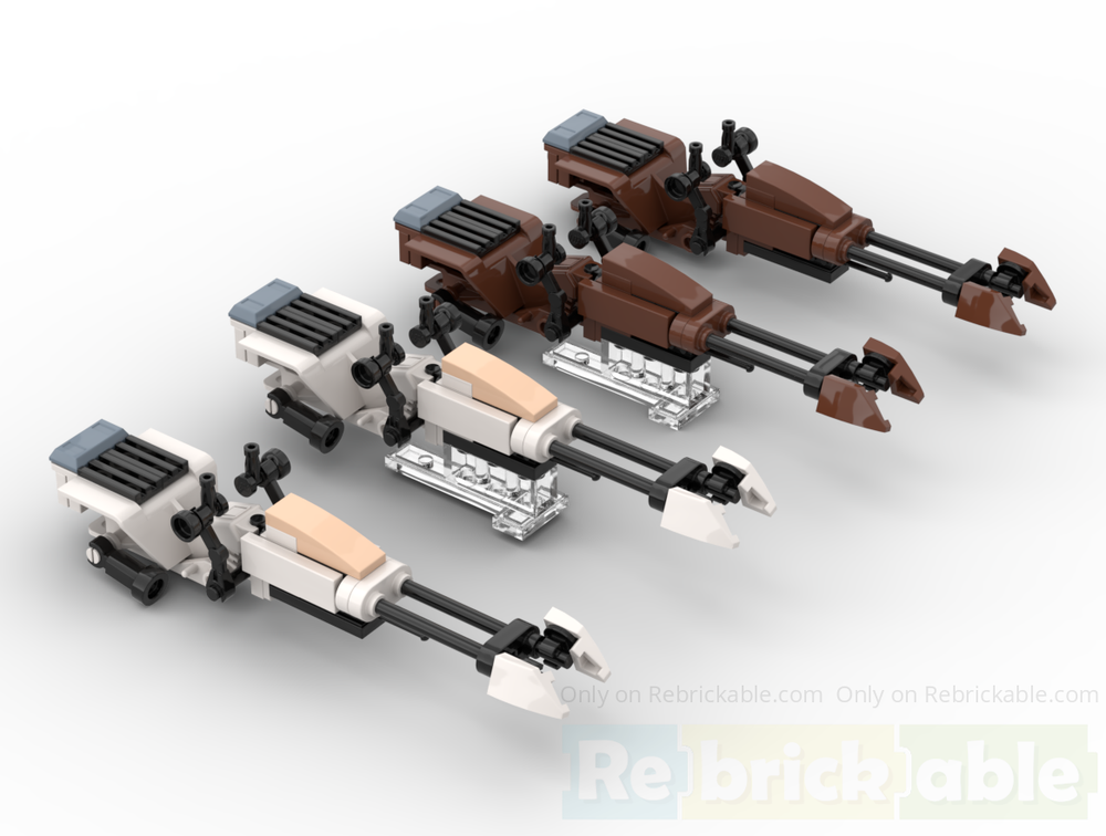 LEGO MOC-242955 74-Z Speederbike by Fabian2 | Rebrickable - Build