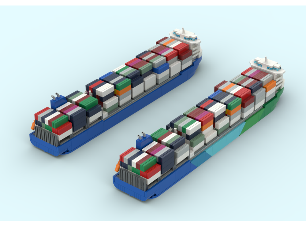 LEGO MOC-242957 Modern Container Vessel - CSM016 by Captain.Studless ...