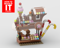 Winter Village - Display for set 40777 - Gingerbread Stand