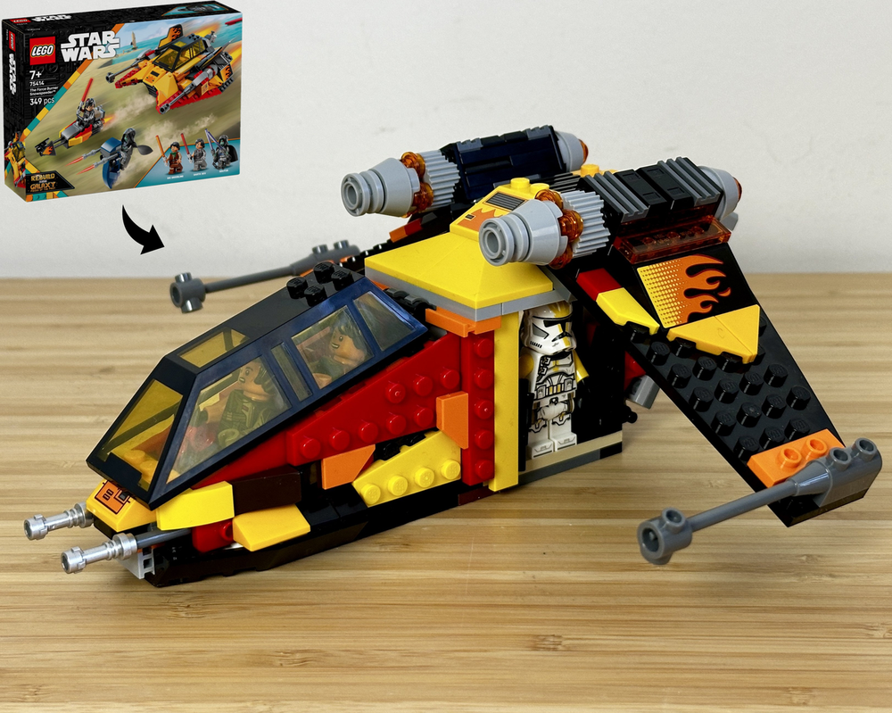 Hot Rod Gunship – Alternate Build of 75414 The Force Burner Snowspeeder