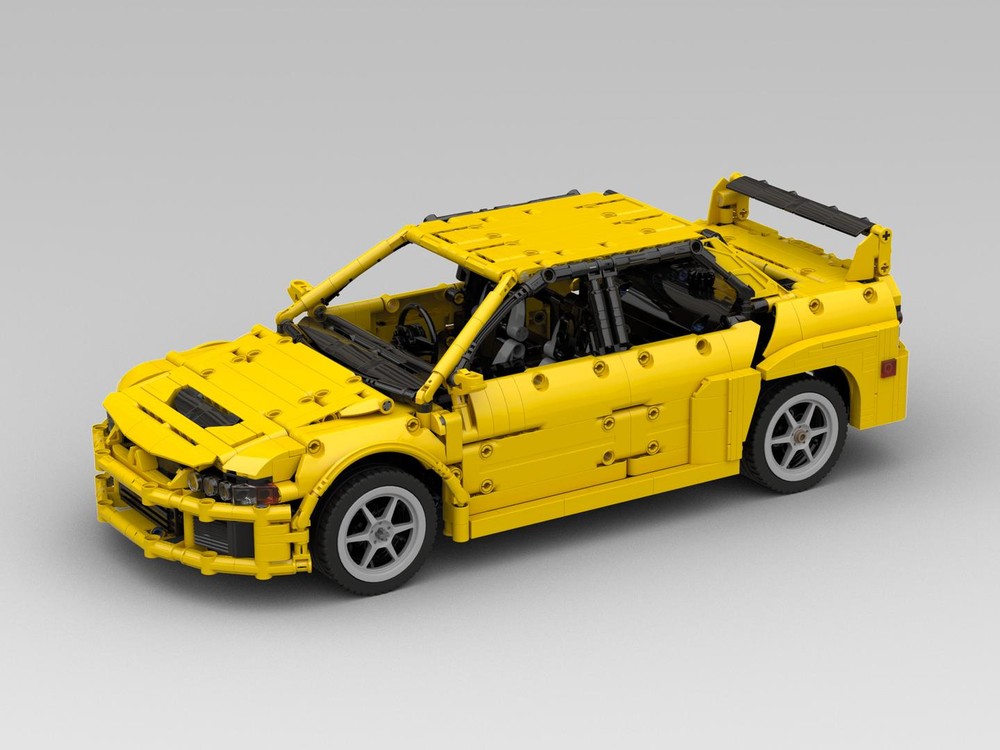 LEGO MOC-243214 Mitsubishi Lancer Evolution VIII (1:12) Yellow