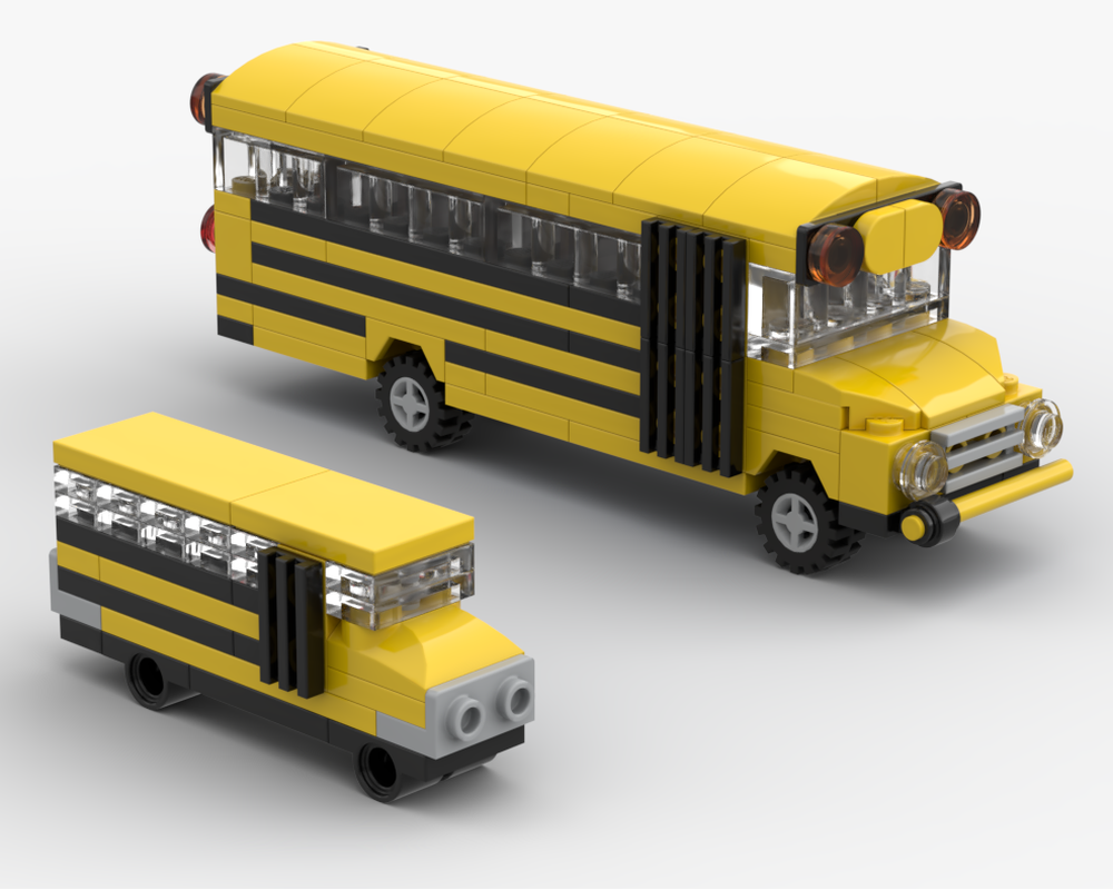 LEGO MOC-243282 Two School Buses by smatz277 | Rebrickable - Build with ...