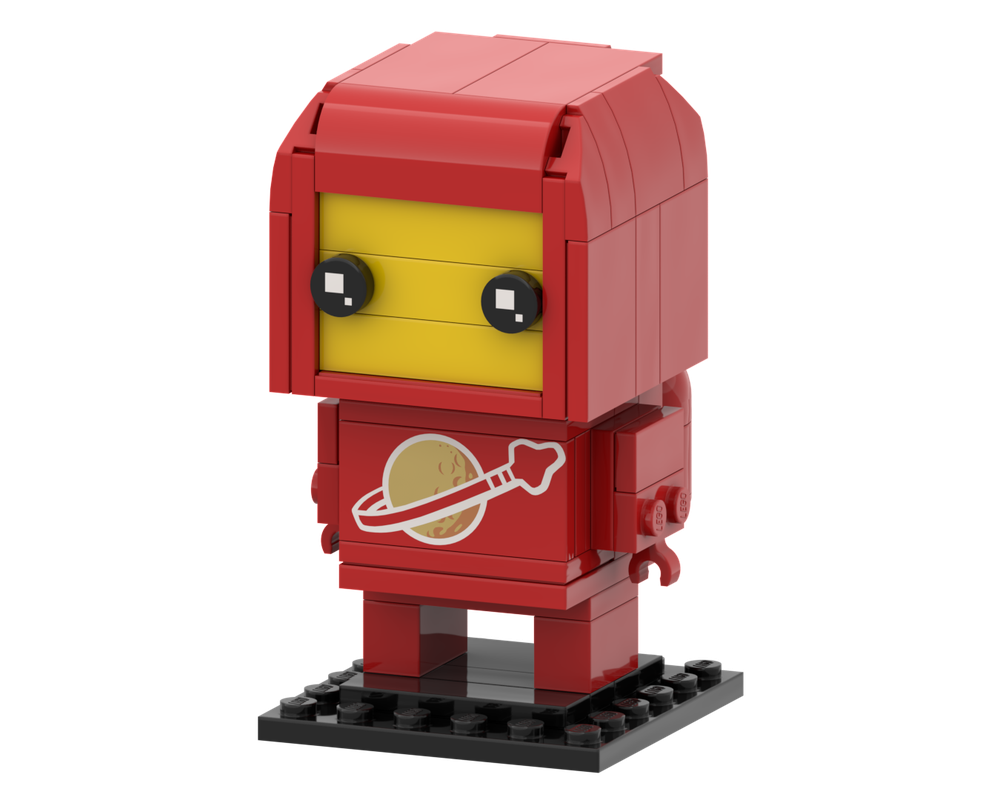 LEGO MOC Red Classic Spaceman Brickheadz by krb | Rebrickable - Build ...