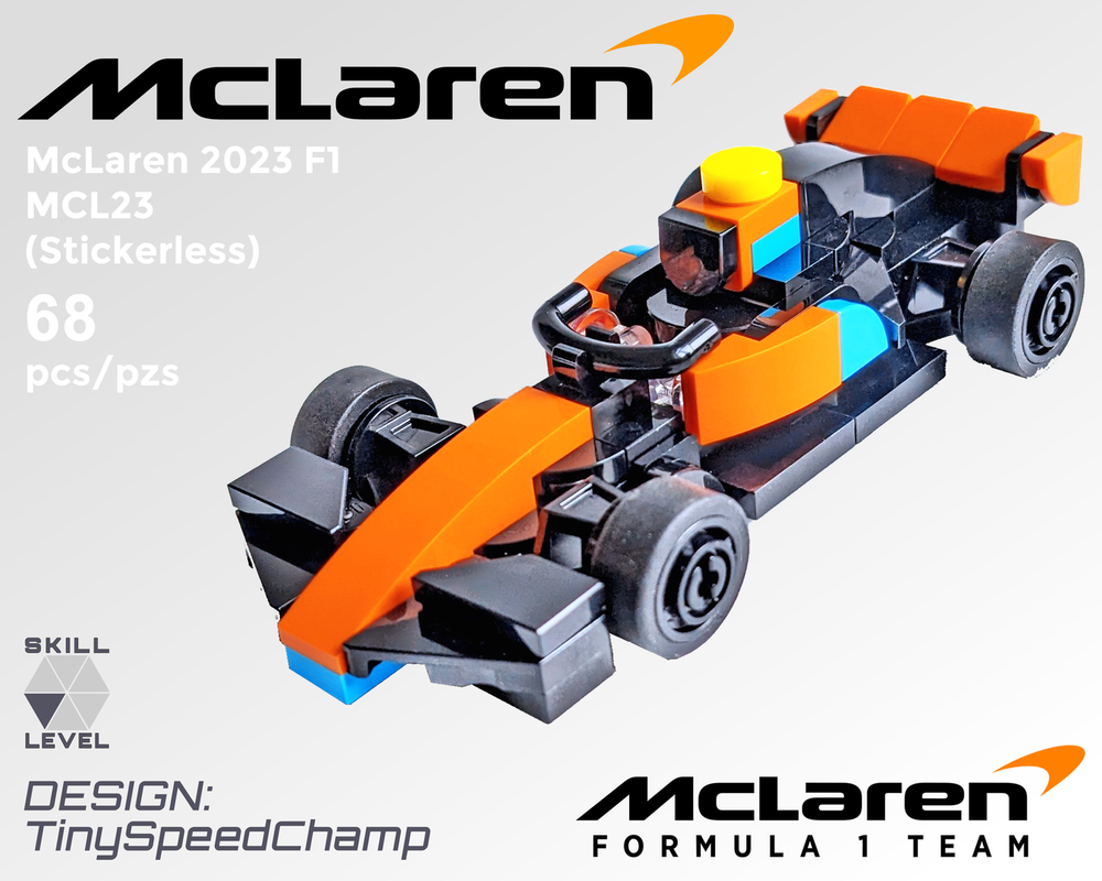LEGO MOC-243347 Tiny McLaren 2023 F1 Race Car MCL23 (Stickerless) by ...